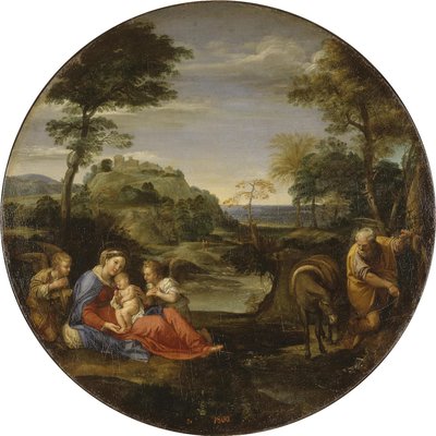 Resten om Flugten til Egypten af Annibale Carracci