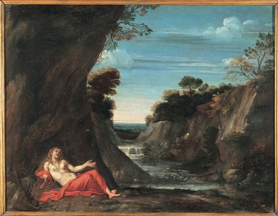 Landskab med den angrende Magdalene af Annibale Carraccis School