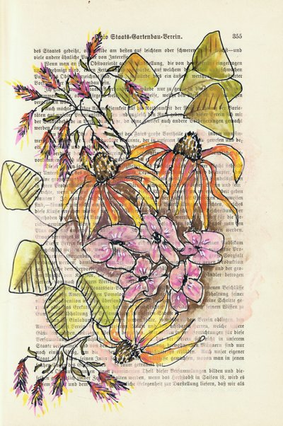 Vintage botanisk studie af Annick