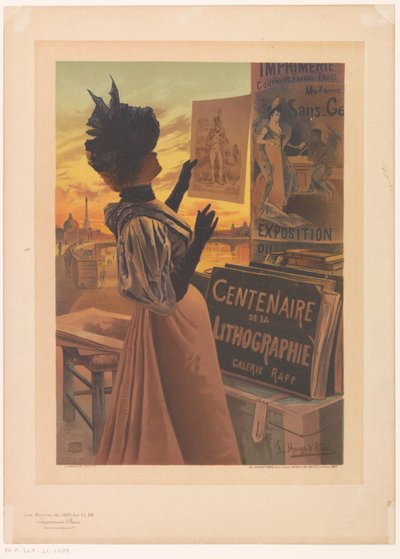 Annonce for Exposition du Centenaire de la Lithographie arrangeret af Galerie Rapp Les Maîtres de l