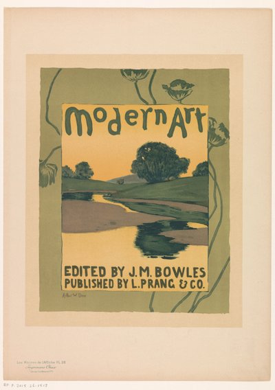 Annonce for Modern Art tijdschrift magazine Les Maîtres de l