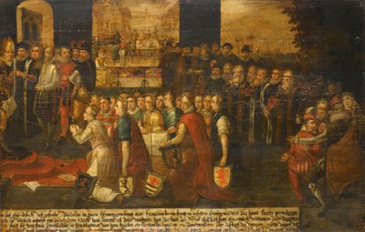 Allegori om hertugen af Albas tyranni i Holland af Anonymous
