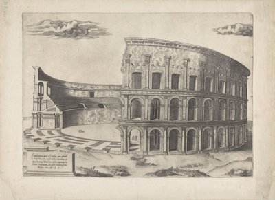 Amfiteateret i Castrense Mirror of Roman Magnificence (serietitel) af Anonymous
