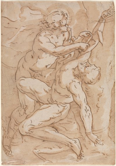 Apollo Flaying Marsyas (højre) af Anonymous
