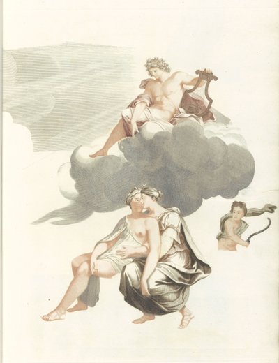 Apollo på skyerne og Jupiter med Callisto af Anonymous