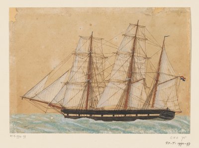 Bark på havet Pramskibet 