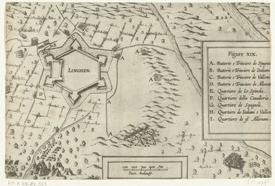 Belejring og erobring af Lingen af ​​Spinola, 1605 af Anonymous