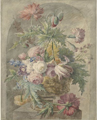 Blomster i en vase af Anonymous