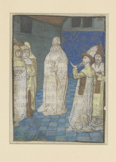 Boccaccio mægler i en diskussion The Adventures of Noble Men and Women (serietitel) af Anonymous