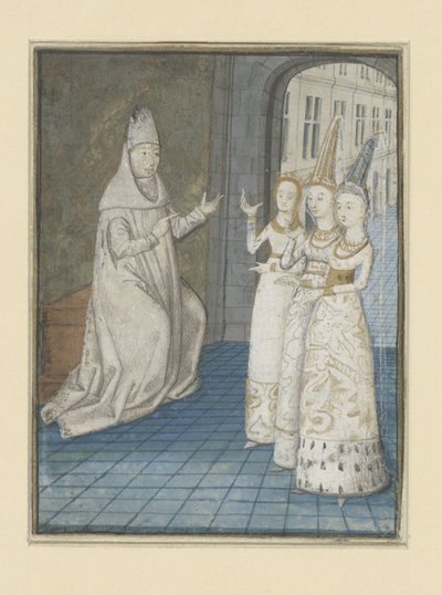 Boccaccio modtager tre kvinder The Adventures of Noble Men and Women (serietitel) af Anonymous