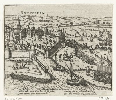 Bossu invaderer Rotterdam, 1572 af Anonymous