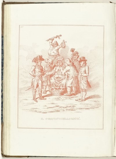 Comité van Gezondheid, 1795 Sundhedsudvalget (titel på objekt) Hollandia Regenerata (Italiensk kopie) (serietitel) The regeneration of Holland: spechio to all regenerated people (serietitel på objekt) af Anonymous