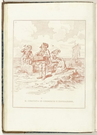 Comité van Koophandel en Zeevaart, 1795 Handels- og Navigationsudvalget (titel på objekt) Hollandia Regenerata (Italiensk kopie) (serietitel) The regeneration of Holland: spechio to all regenerated people (serietitel på objekt) af Anonymous