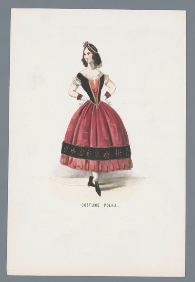 Kostume Polka (titel på objekt) af Anonymous