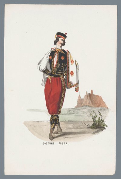 Kostume Polka (titel på objekt) af Anonymous