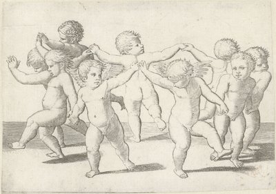 Dansende putti af Anonymous