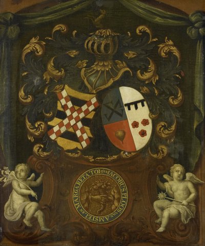Alliancens våben af ​​Jacob Ploos van Amstel og Margareta Tol, 1683 af Anonymous