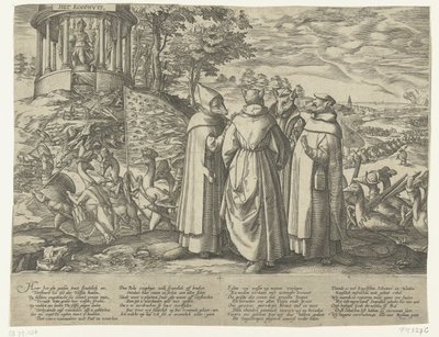 Gæssene jager rævene, ca. 1572 af Anonymous