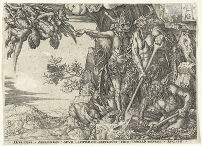 Den rige mand førte til helvede af djævle Lignelse om Lazarus og den rige mand (serietitel) af Anonymous