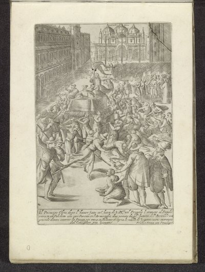 Doge bliver båret over Markuspladsen i Venedig Scener fra venetiansk liv (serietitel) Habiti d