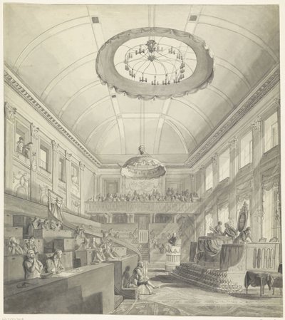 Første nationalforsamling i Haag, 1796 af Anonymous
