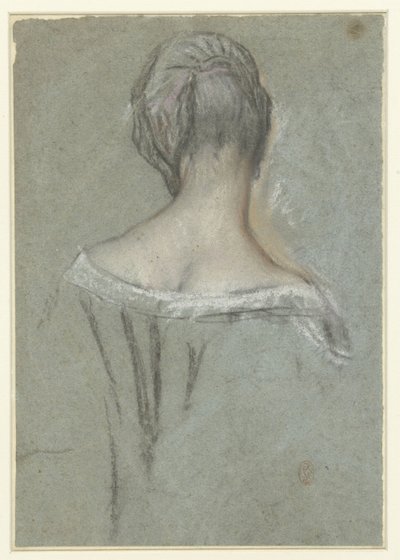 Elegant dame, bagfra af Anonymous