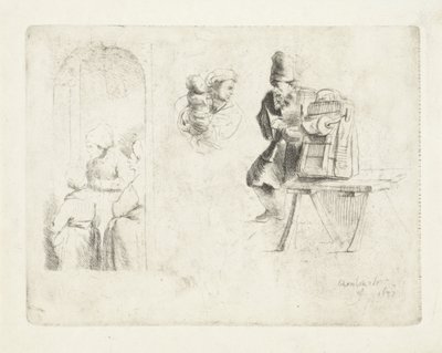 Figurstudier af Anonymous