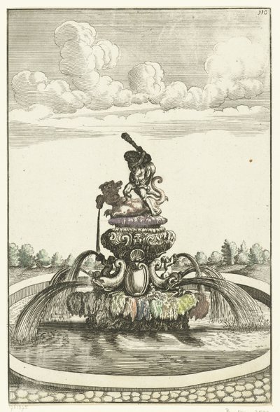 Fontein mødte Hercules i Ladon Arkitektur Curiosa Nova (serietitel) af Anonymous