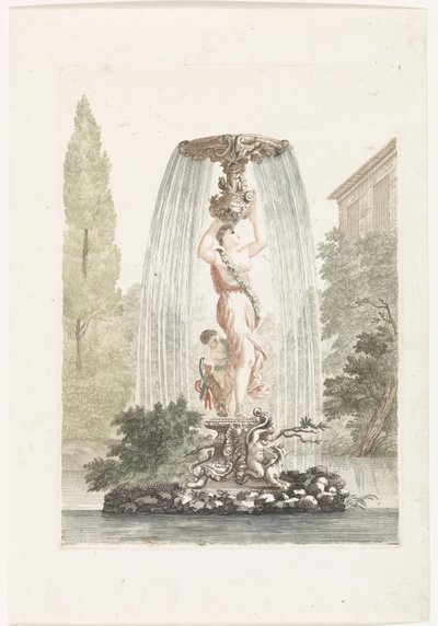 Springvand med Venus og Amor af Anonymous