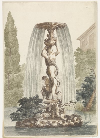 Springvand med Venus og Amor af Anonymous