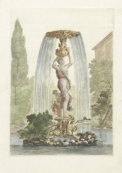 Springvand med Venus og Amor af Anonymous