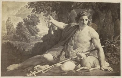 Fotogengivelse af (formentlig) en tegning af Johannes Døberen af Anonymous