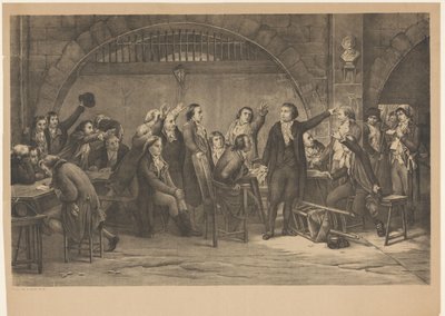 Girondinernes fange 1793 (titel på objektet) af Anonymous