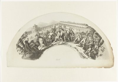 Franske troppers tilfangetagelse af Manuel de Godoy i Madrid den 19. marts 1808 Slide 19. de Marzo de 1808. Og Aranjuez. Caida y Prision del Principe de la Paz (titel på objektet) af Anonymous