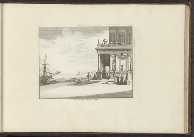 Udsigt over Palazzo Collina i Venedig Vue du Palais Collina a Venise (titel på objekt) Paladser og monumenter i Venedig, Livorno, Napoli og Rom (serietitel) af Anonymous