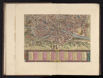 Rom i fugleperspektiv Antiquae urbis Romae imago accuratiss (...) (titel på objekt) af Anonymous