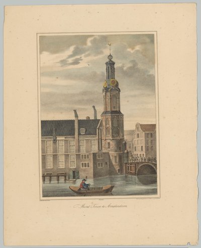 Udsigt over Munttoren i Amsterdam Coin Tower i Amsterdam (titel på objekt) Ansigter af de seks hovedtårne ​​i byen Amsterdam. 2nd Cahier (serietitel) af Anonymous