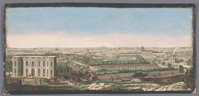 Udsigt over byen Paris set fra observatoriet Generelt billede af byen Paris, prize de la hauteur de l