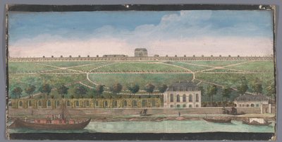 Udsigt over Chateau de Belle-Vue i Meudon Autre vüe du Chateau de Belle-Vüe (...) (titel på objektet) af Anonymous