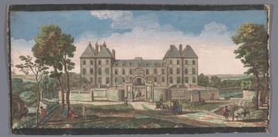 Udsigt over Château de Saint-Maur Vûe du Chateau Royal de Saint Maur (titel på objekt) af Anonymous
