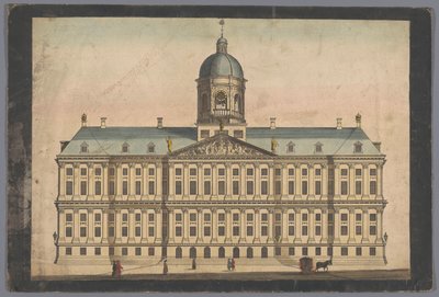 Udsigt over rådhuset i Amsterdam af Anonymous