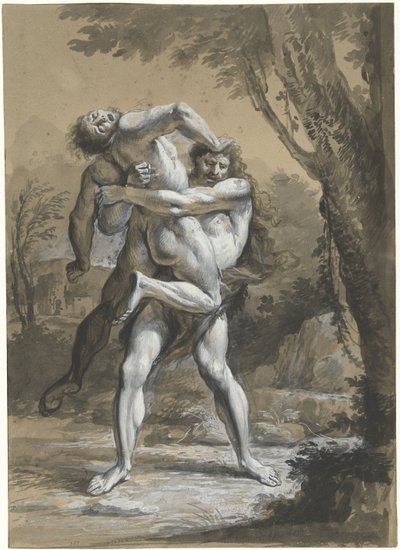 Herkules i Antaeus af Anonymous