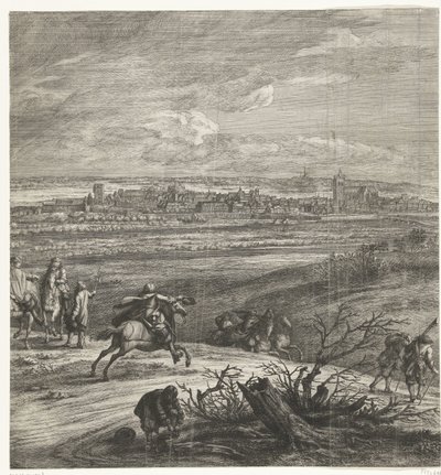 Den franske hær før Yperen (midterside), 1678 af Anonymous