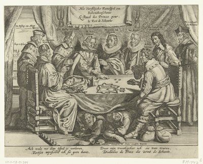Spillet for Schenckenschans, 1635-1636 The Vorstelijcke Ravelspel om Schenckenschants / Le Ravel des Princes pour le Fort de Schentks (titel på objektet) af Anonymous