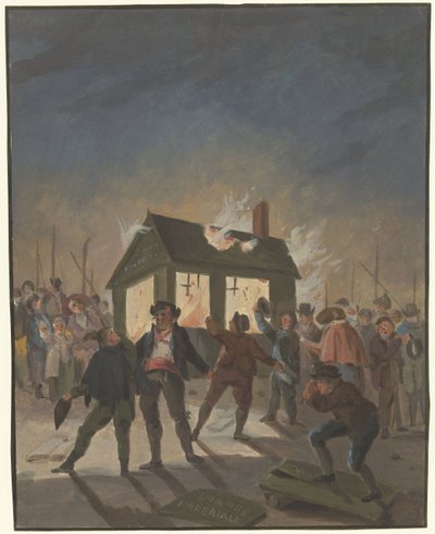 Afbrændingen af ​​toldhusene i Amsterdam den 15. november 1813 af Anonymous