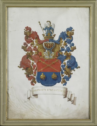 Susanna van Collens (1692-1745), hustru til Jacob Feitama, våbenskjold af Anonymous