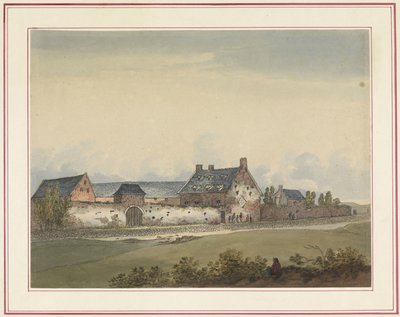 Farm La Haye-Sainte i Mont-Saint-Jean Syv plader af Waterloo og dens omgivelser (serietitel) af Anonymous