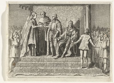 Ægteskab med Jacoba van Beieren og Frank van Borselen, 1434 af Anonymous