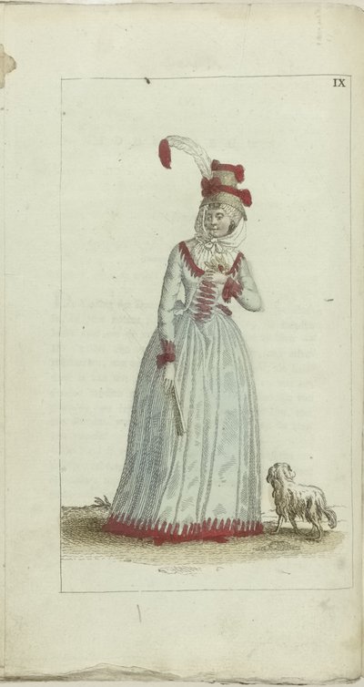 Kabinet for Mode og Smag 1791, pl. IX af Anonymous