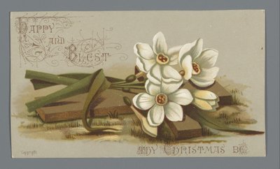 Julekort for 1882 fra Louise E. Jaceard til fru Seks af Anonymous